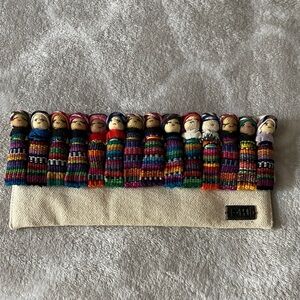 Colorful Worry Doll wallet